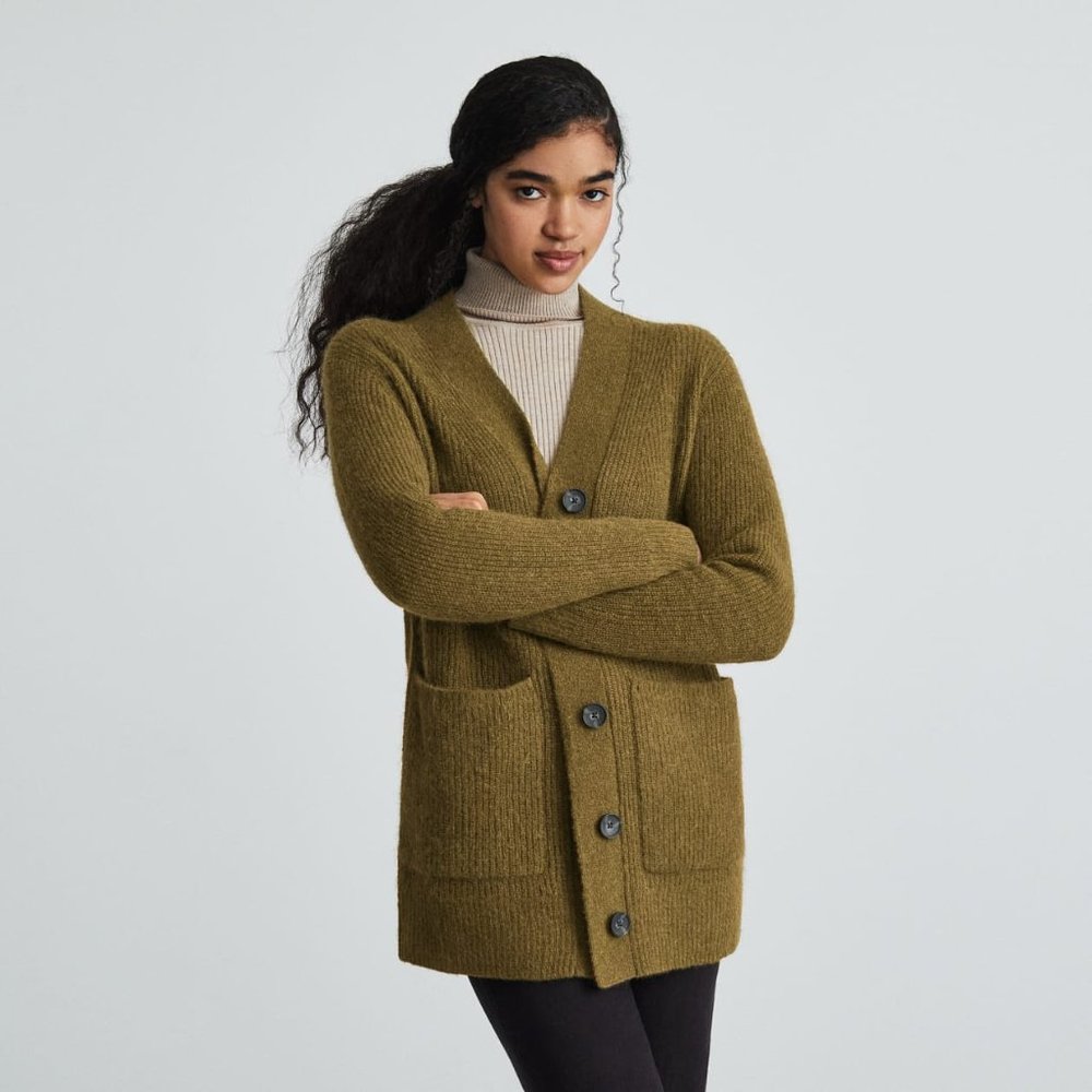 Everlane The Oversized Alpaca Cardigan Size S